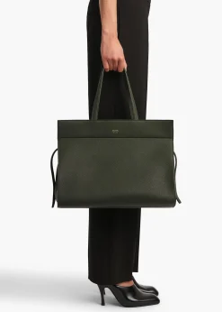 Crosby Bag in Bottle Green Pebbled Leather
