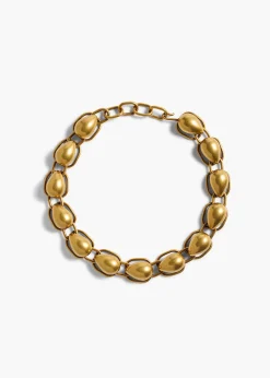 Cyclone Chain Necklace in Antique Gold