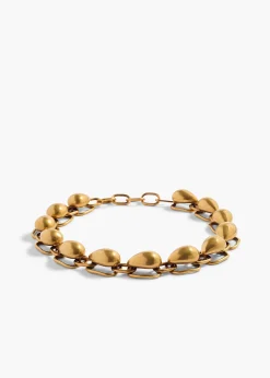 Cyclone Chain Necklace in Antique Gold