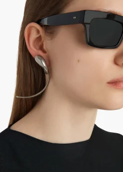 Cyclone Earrings in Antique Silver