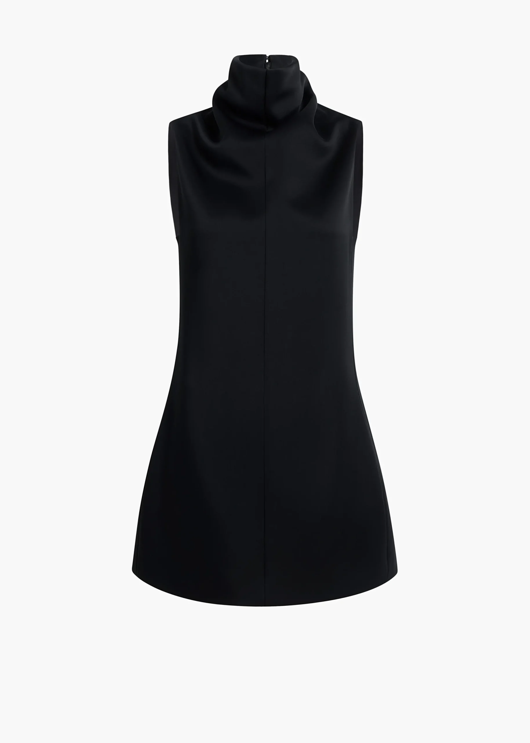 Daria Dress in Black Satin