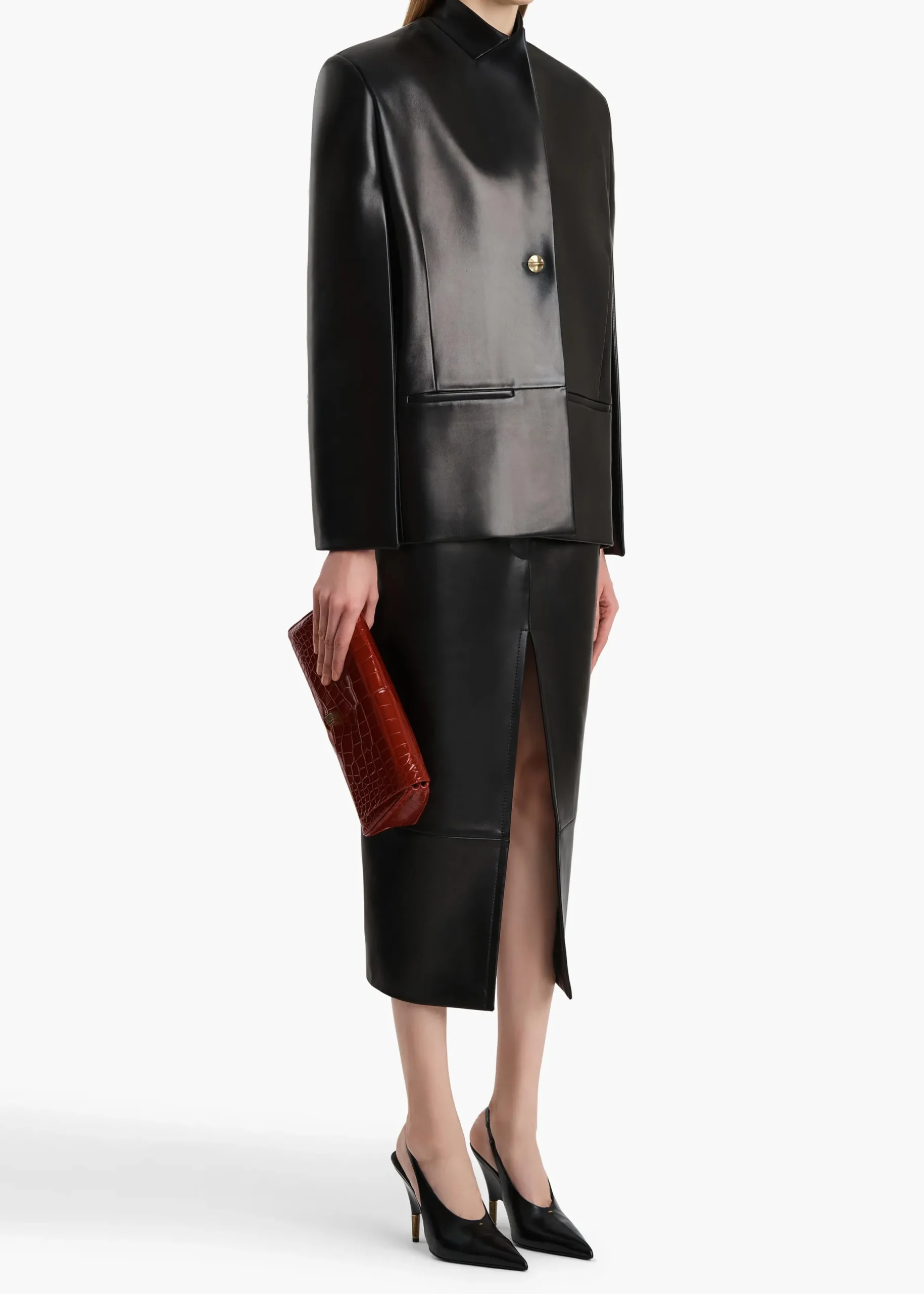 Dolso Jacket in Black Leather