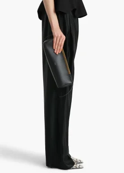 Donna Evening Clutch in Black Leather