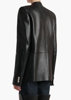 Elona Jacket in Black Leather