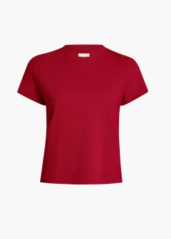 Emmylou T-Shirt in Crimson