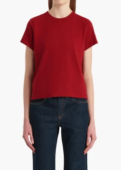 Emmylou T-Shirt in Crimson