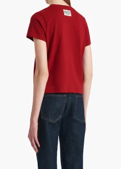 Emmylou T-Shirt in Crimson