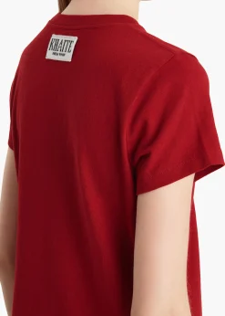 Emmylou T-Shirt in Crimson
