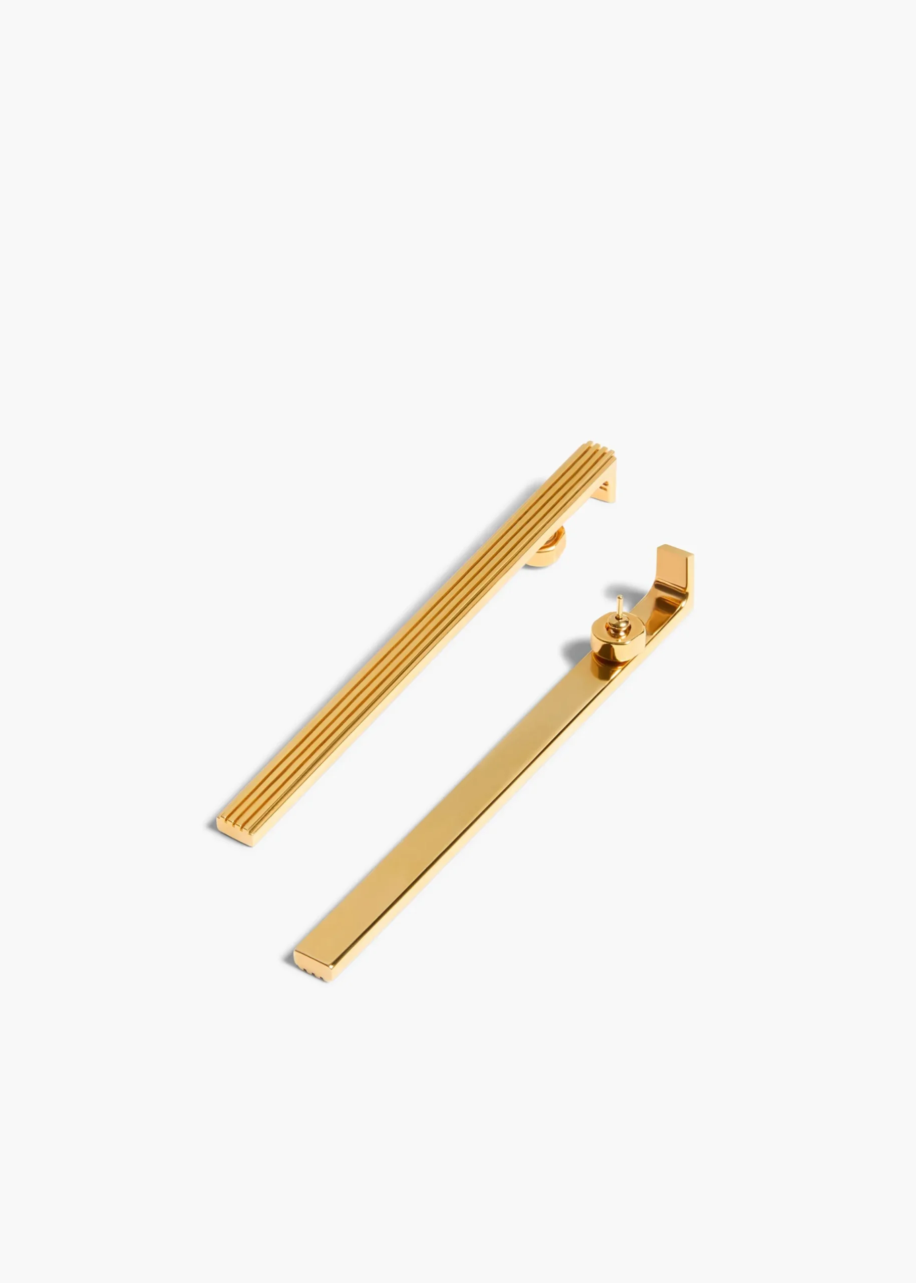 Empire Long Earrings in Gold