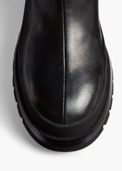 Fallon Boot in Black Leather