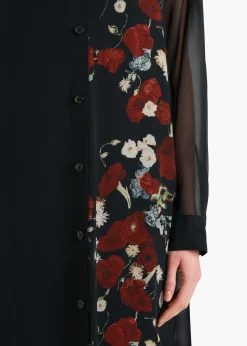 Gloria Dress in Black and Red