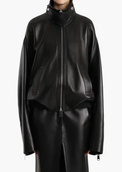 Hamett Jacket in Black Leather