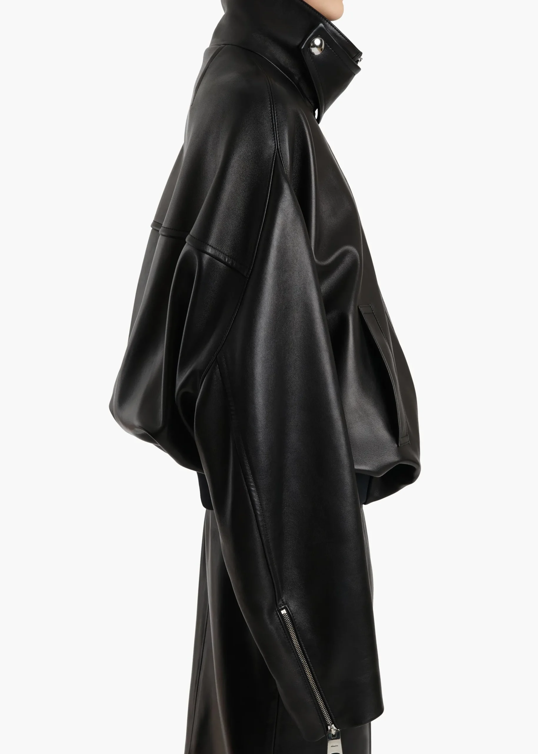 Hamett Jacket in Black Leather