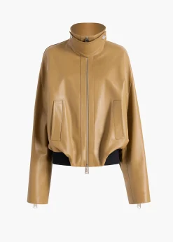 Hamett Jacket in Gold Ochre Leather