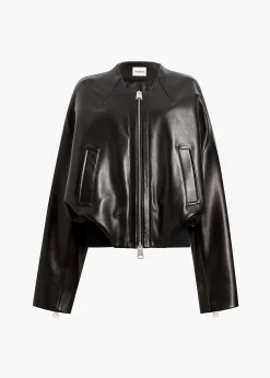 Hewit Jacket in Black Leather