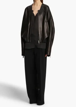 Hewit Jacket in Black Leather