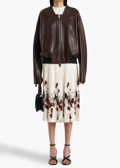 Hewit Jacket in Bordeaux Leather