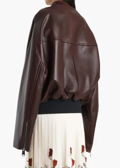Hewit Jacket in Bordeaux Leather