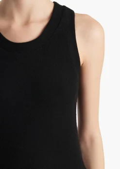 Isha Top in Black Silk Cashmere Jersey