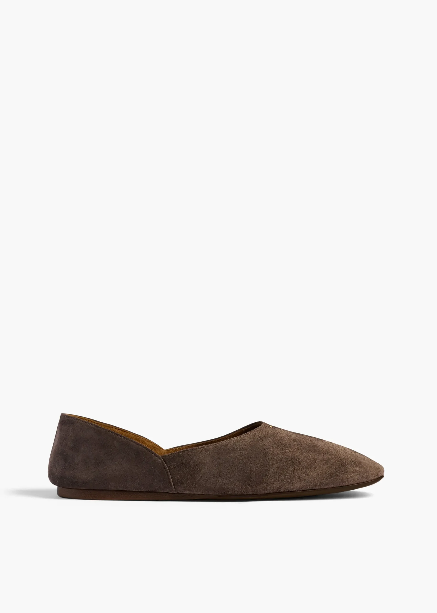 Jane Flat in Sable Suede