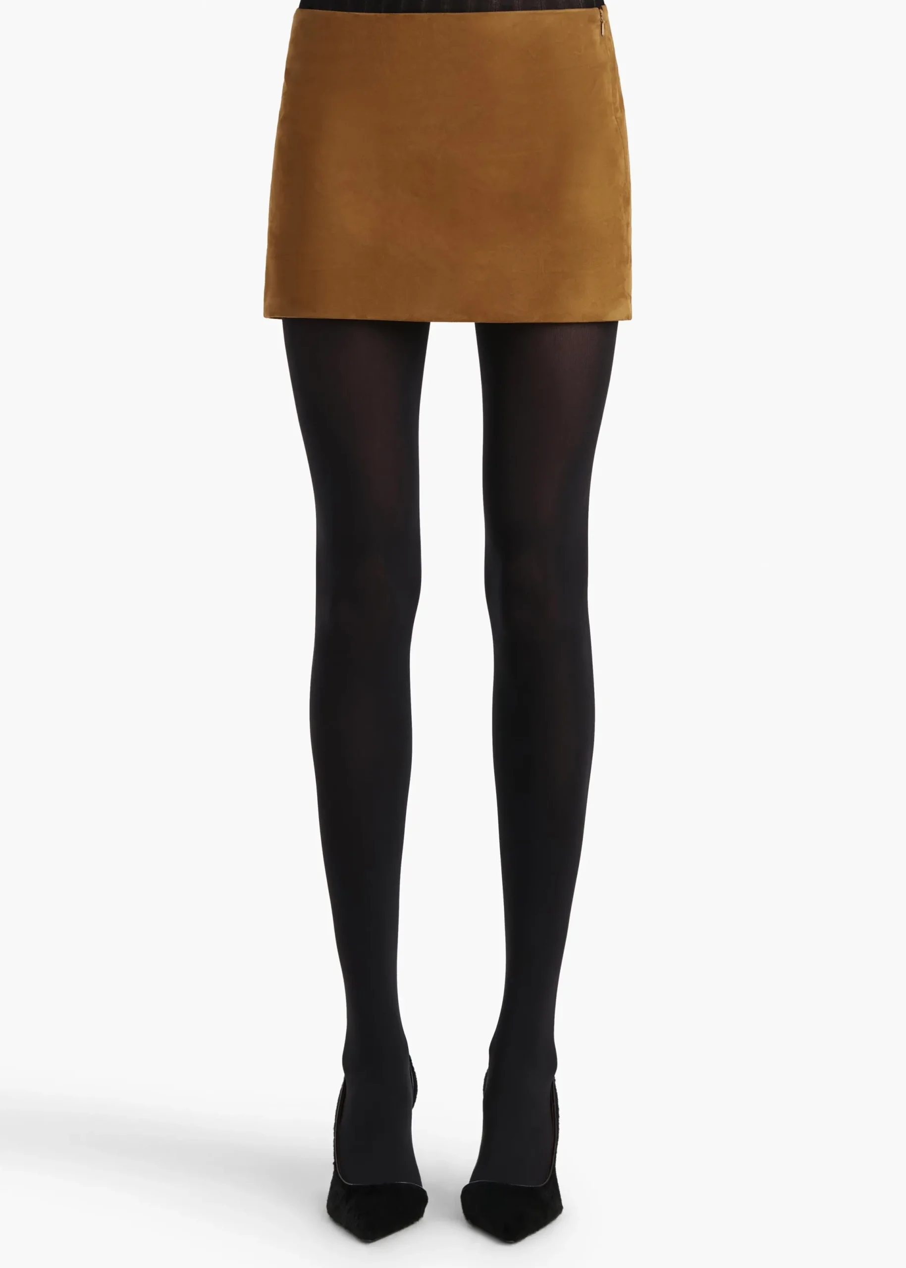 Jett Skirt in Toffee Suede