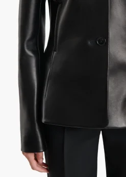 June Jacket in Black Leather