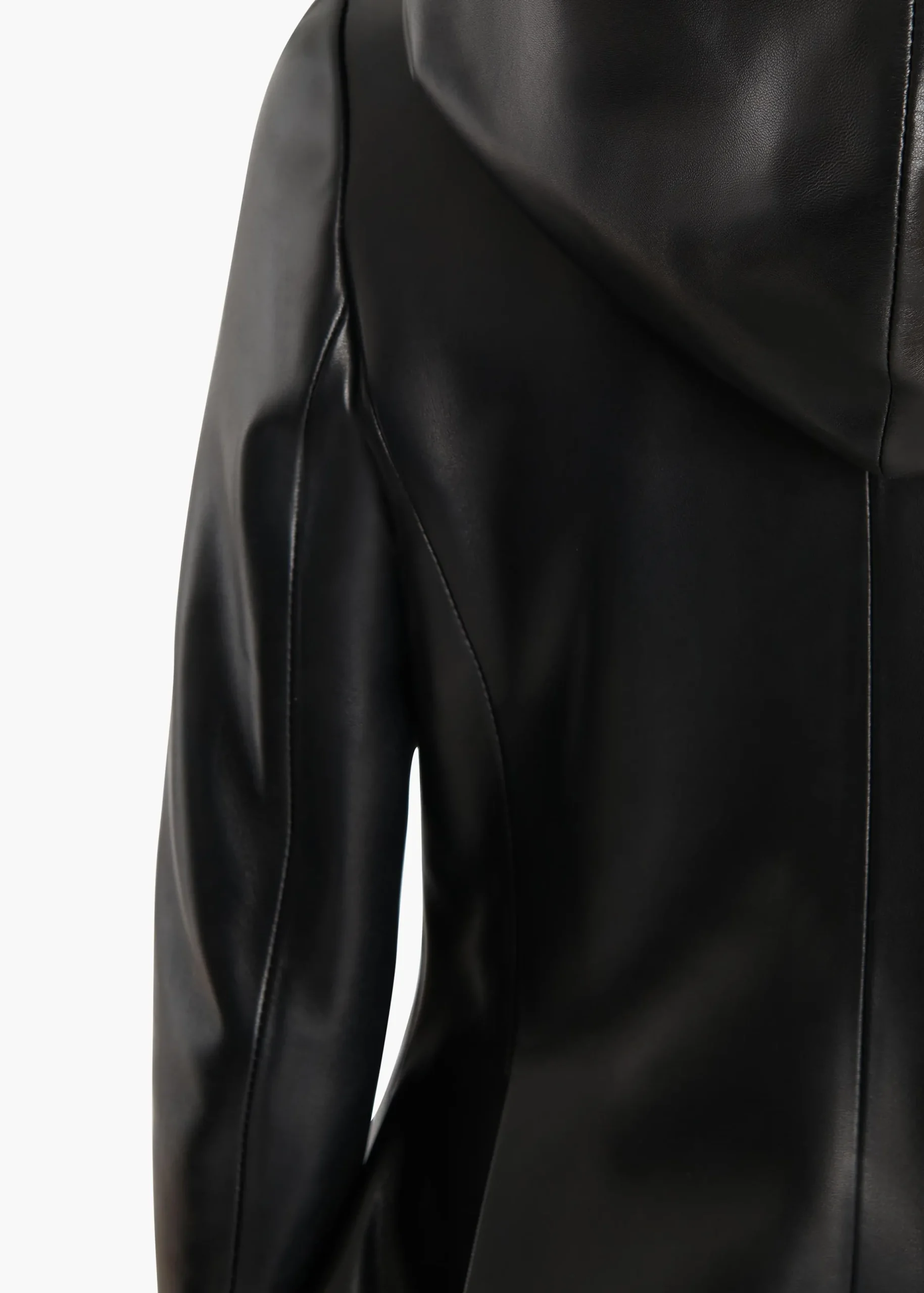 June Jacket in Black Leather