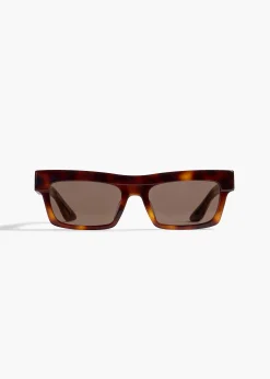 KHAITE x Oliver Peoples 1985C in Dark Mahogany and Brown