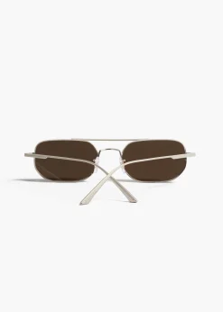 KHAITE x Oliver Peoples 1989C in Silver and Grey