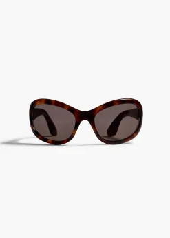 KHAITE x Oliver Peoples 1967C in Dark Mahogany and Brown