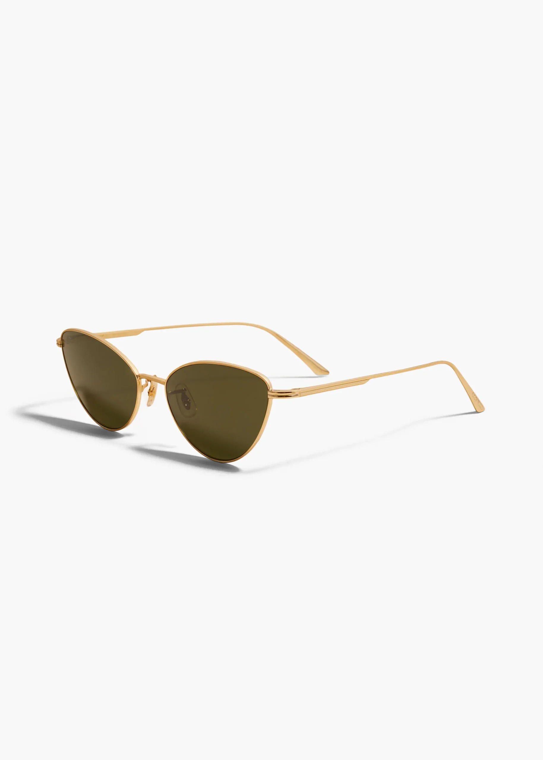 KHAITE x Oliver Peoples 1998C in Gold and Vibrant Green