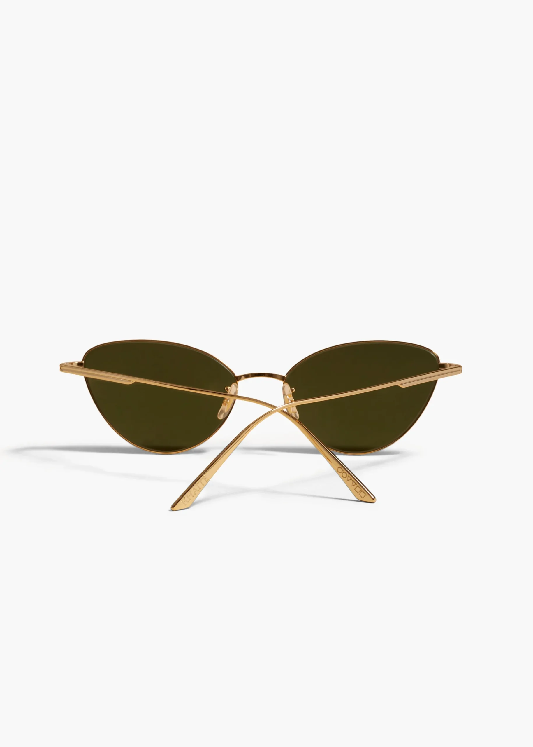 KHAITE x Oliver Peoples 1998C in Gold and Vibrant Green
