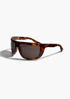 KHAITE x Oliver Peoples 1974C in Dark Mahogany and Brown