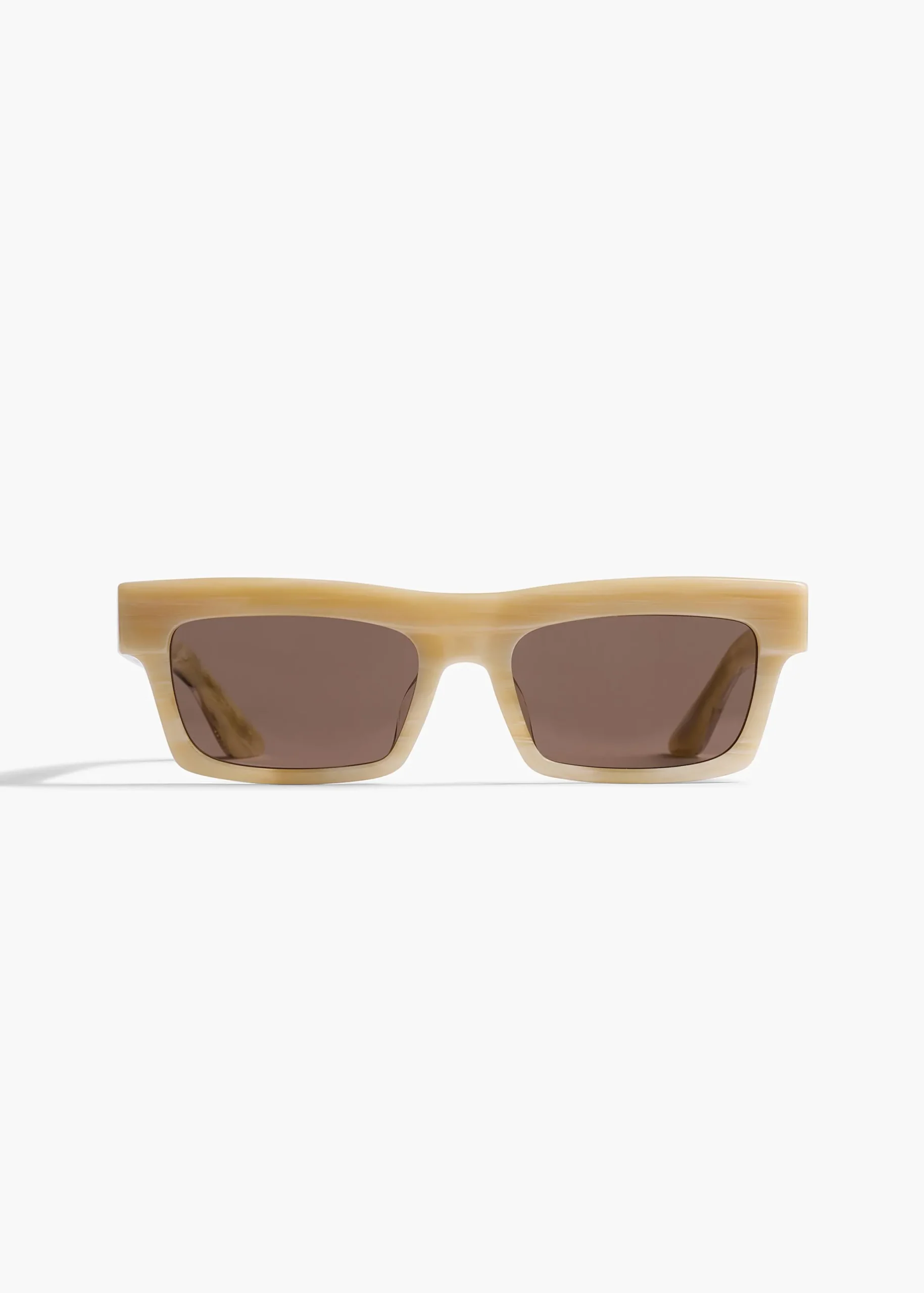 KHAITE x Oliver Peoples 1985C in Beige Silk and Brown