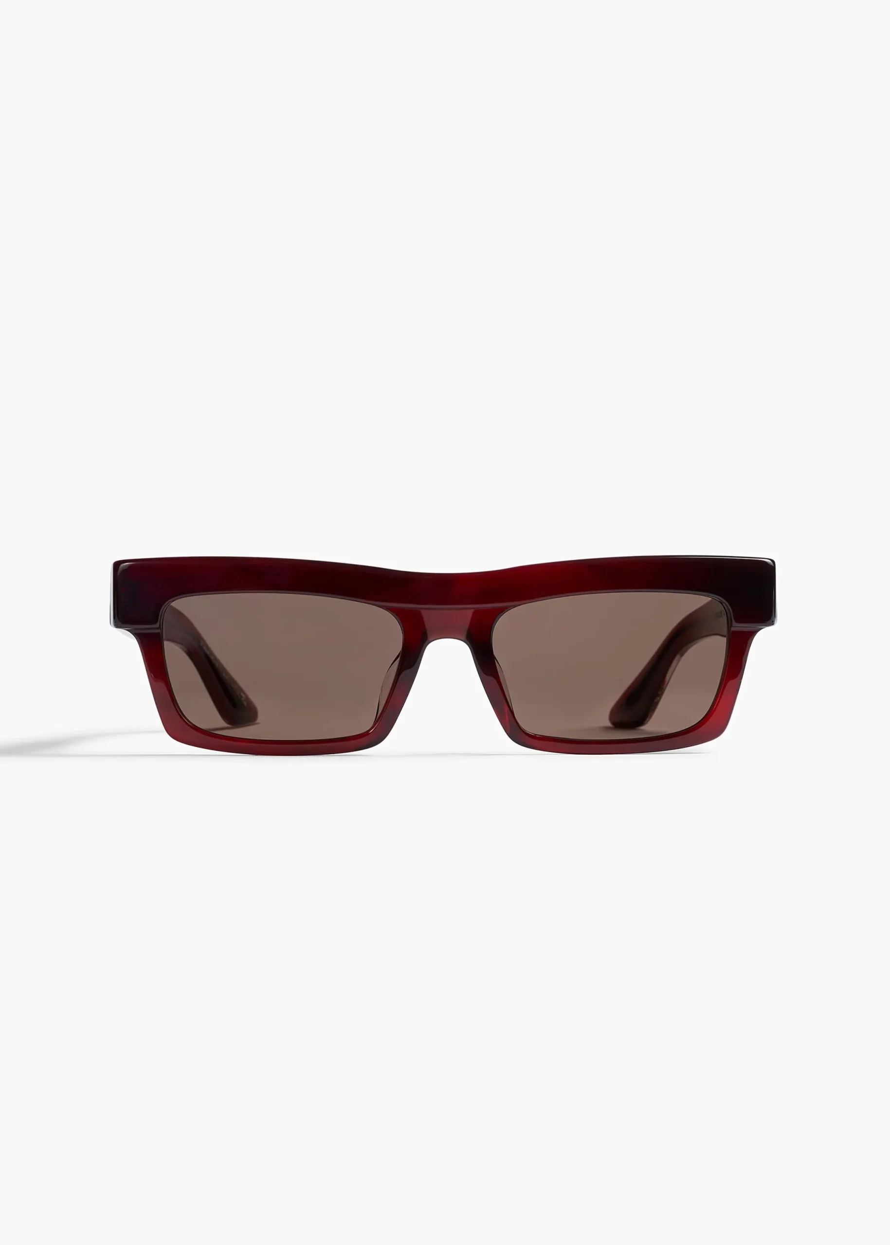 KHAITE x Oliver Peoples 1985C in Bordeaux Bark and Brown