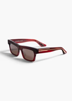KHAITE x Oliver Peoples 1985C in Bordeaux Bark and Brown