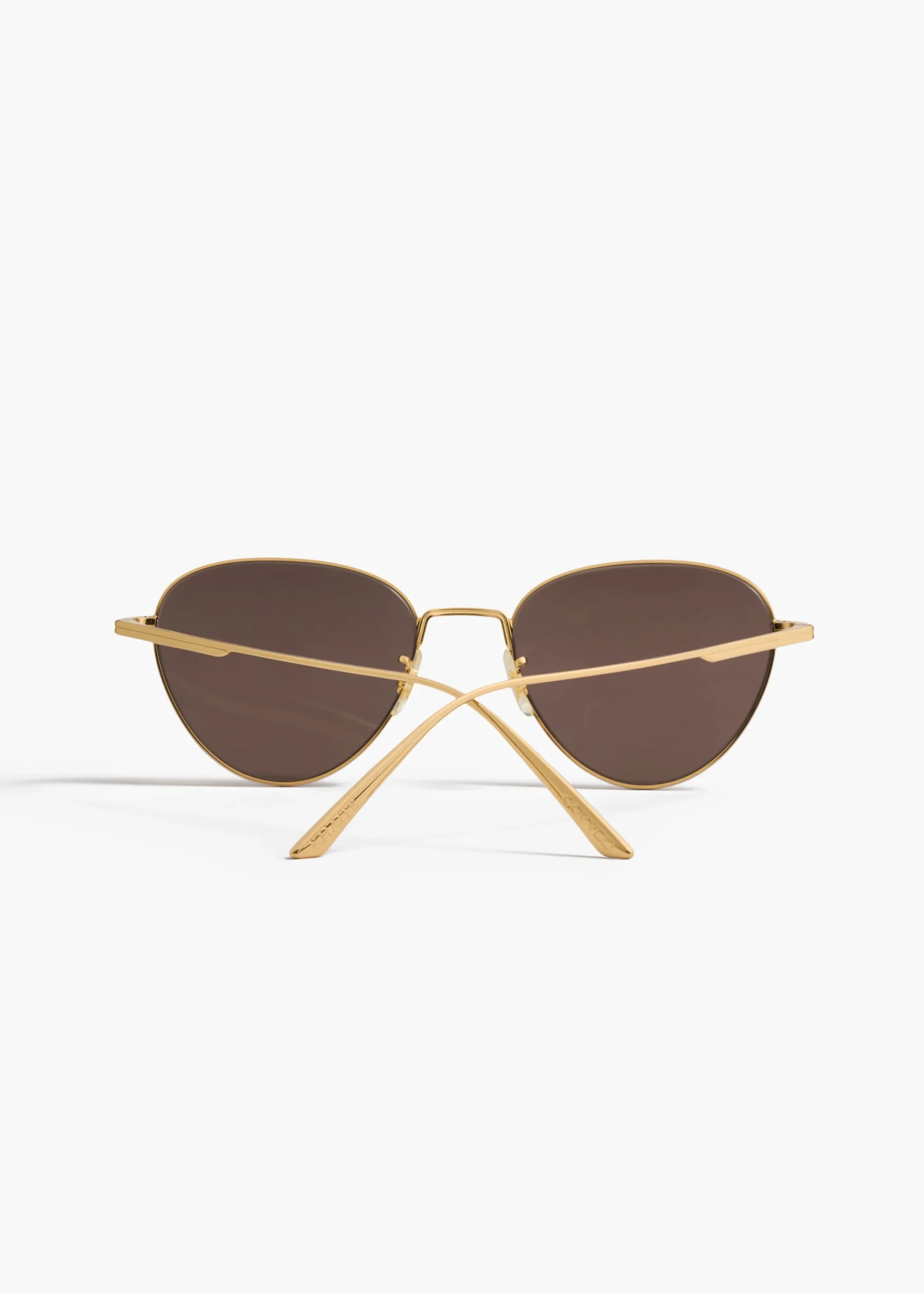 KHAITE x Oliver Peoples 1991C in Gold and Brown