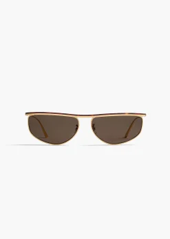 KHAITE x Oliver Peoples 1986C in Gold and Green