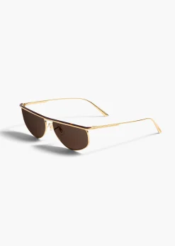 KHAITE x Oliver Peoples 1986C in Gold and Green