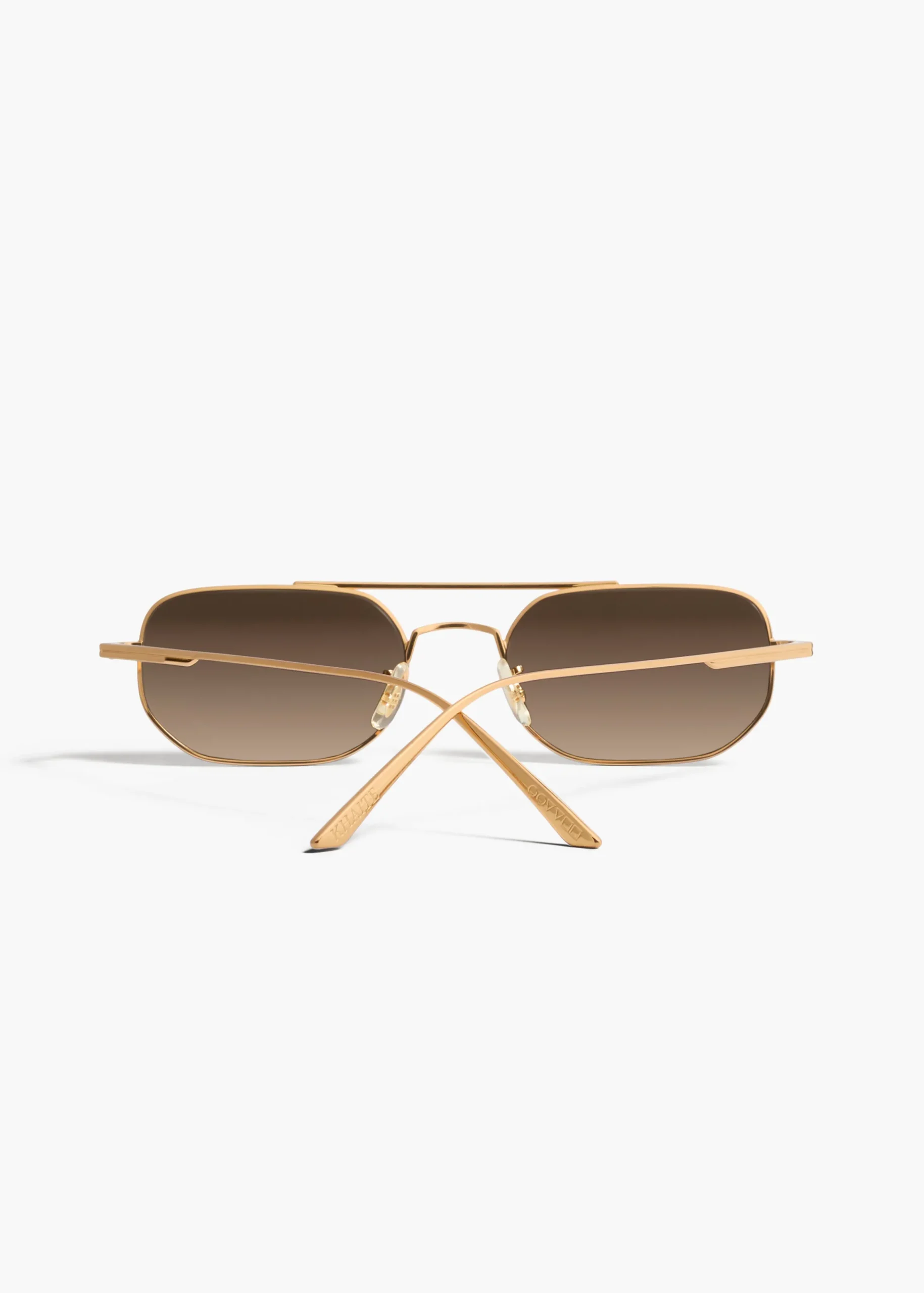 KHAITE x Oliver Peoples 1989C in Gold and Dark Brown