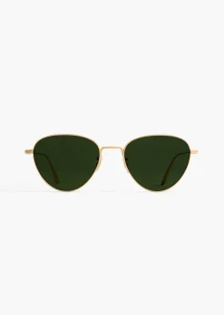 KHAITE x Oliver Peoples 1991C in Gold and Green