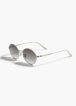 KHAITE x Oliver Peoples 1994C in Silver and Grey Gradient