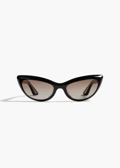 KHAITE x Oliver Peoples 1963C in Black and Soft Tan Gradient