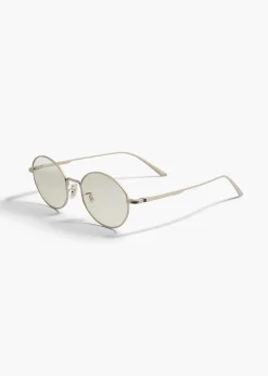 KHAITE x Oliver Peoples 1994C in Silver and Blue Light Filter