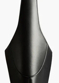 Large Joan Hobo in Black Leather