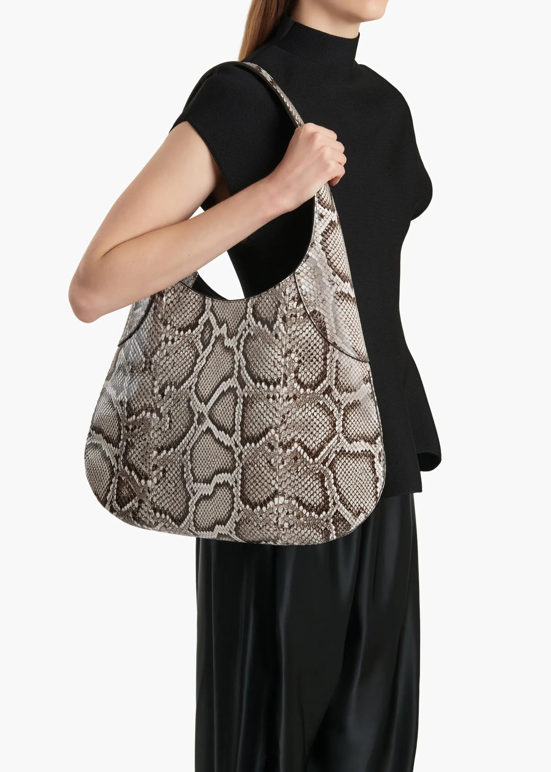 Large Joan Hobo in Natural Python