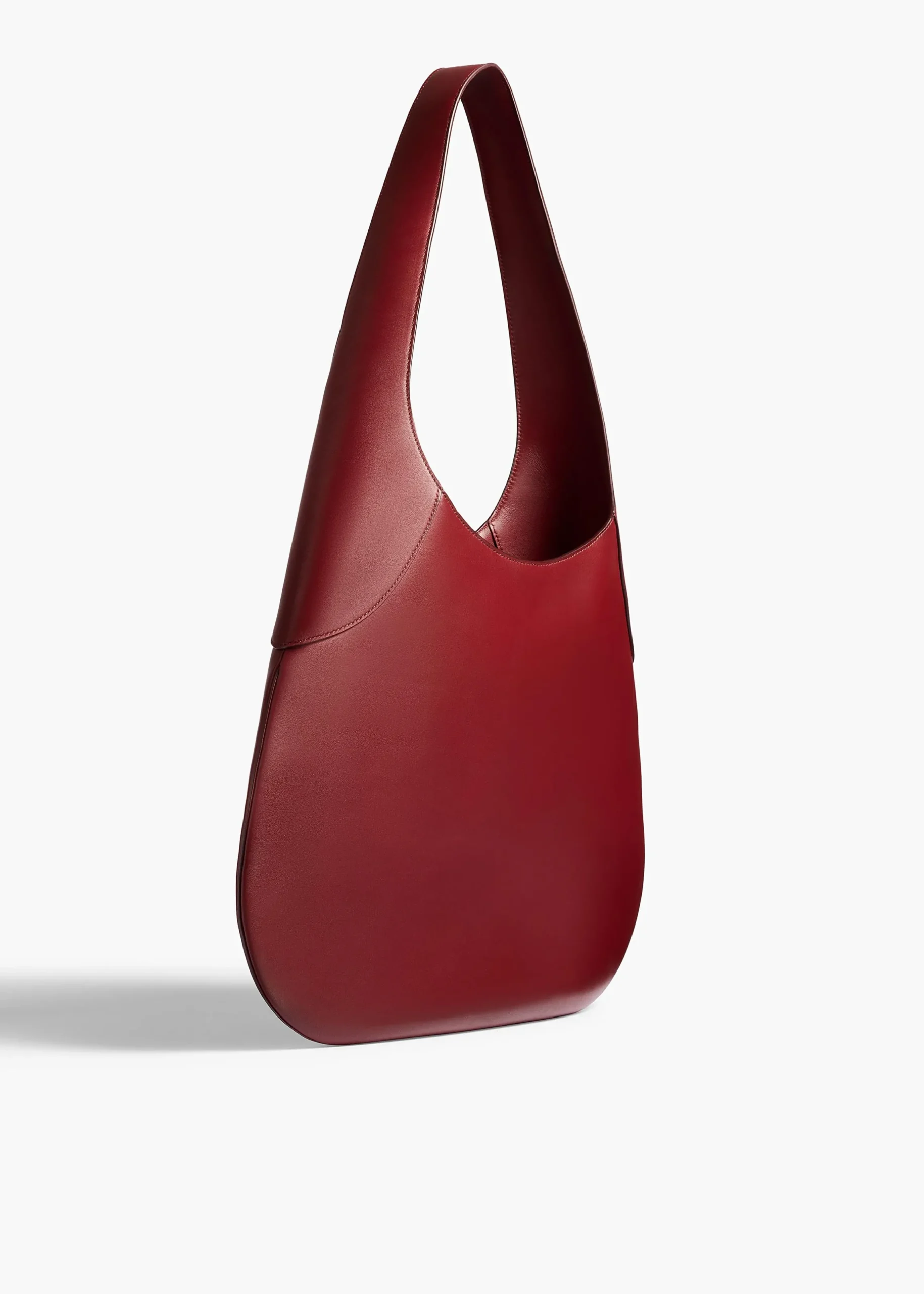 Large Joan Hobo in Oxblood Leather