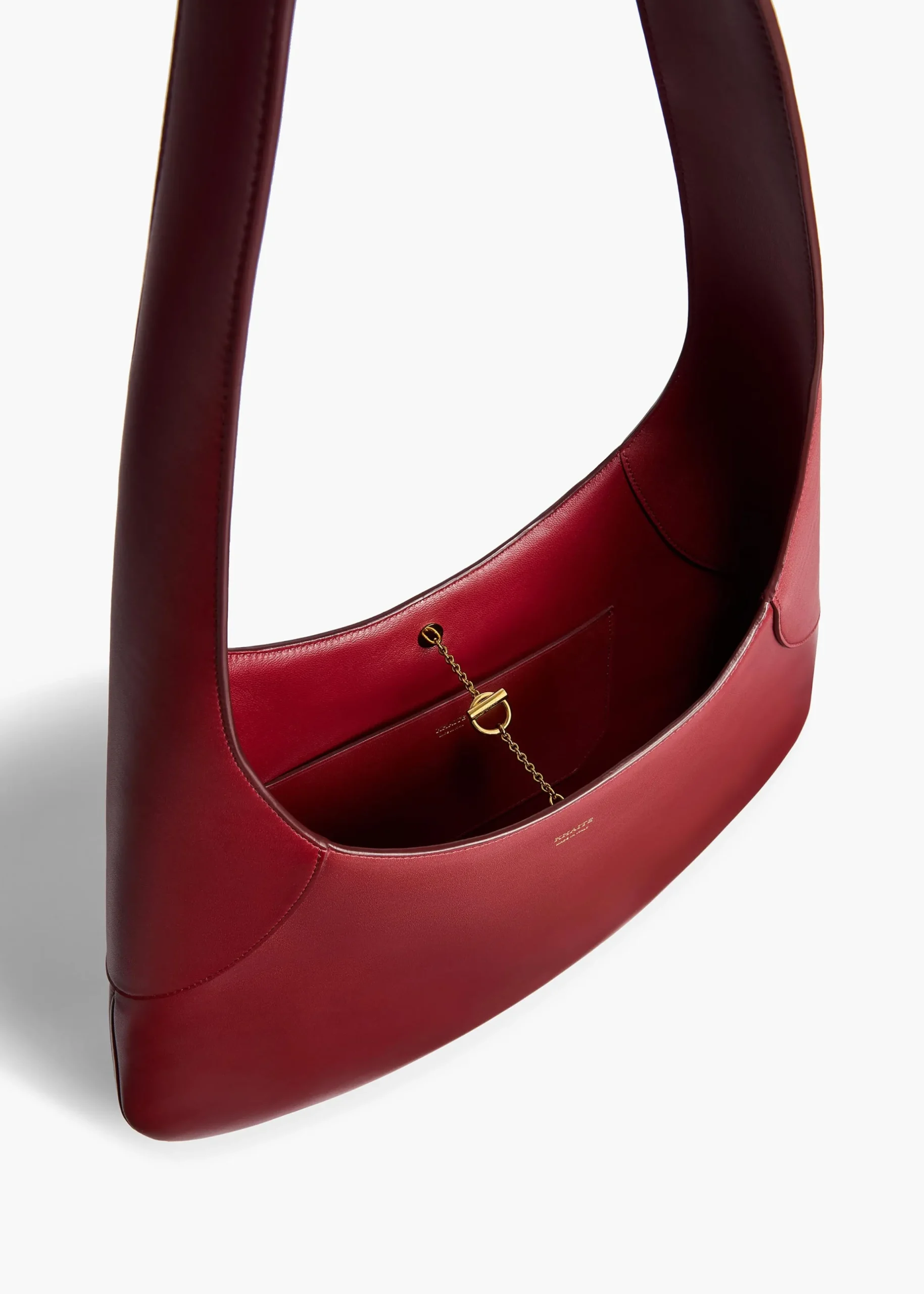 Large Joan Hobo in Oxblood Leather