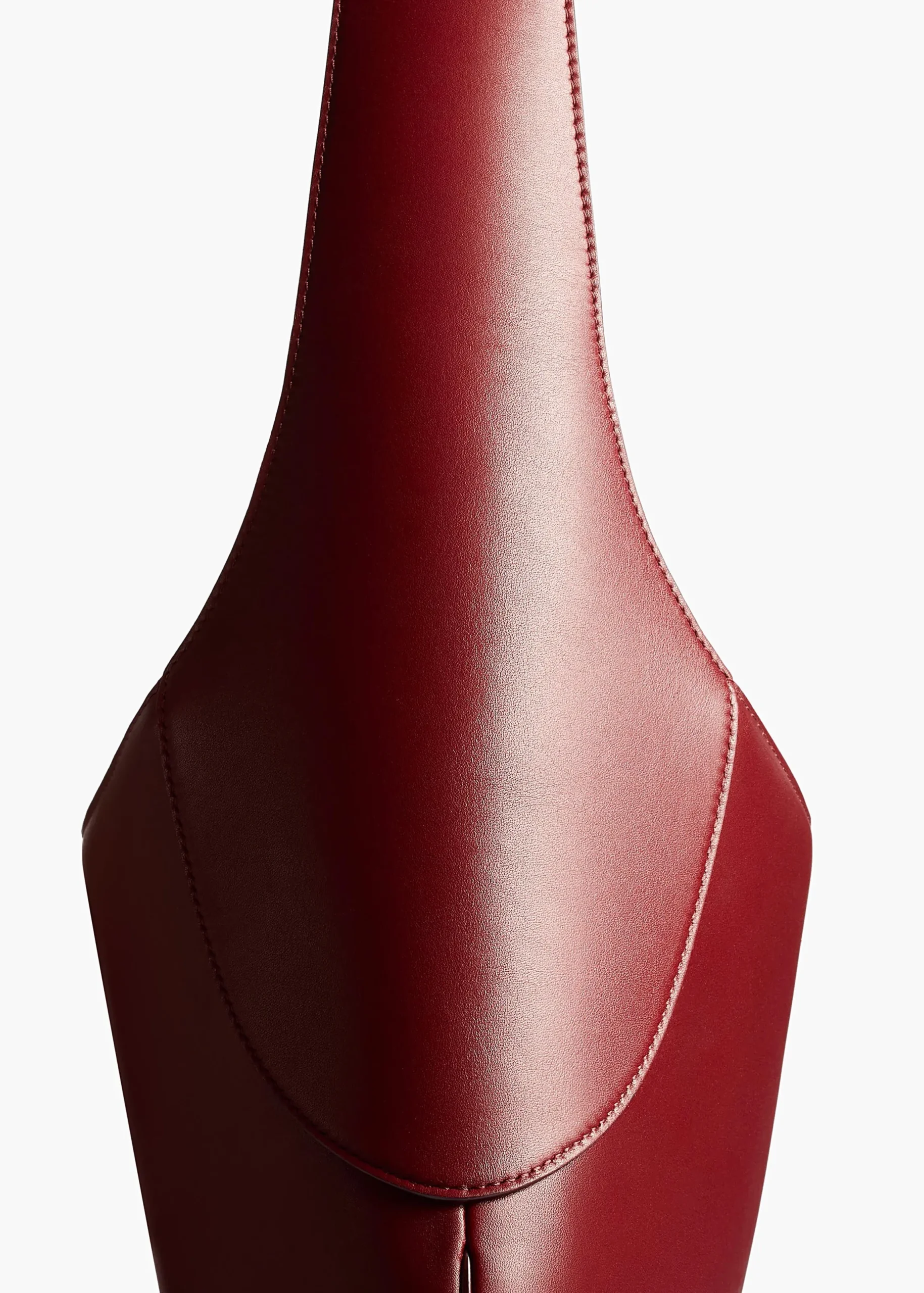 Large Joan Hobo in Oxblood Leather