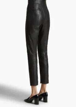 Lenn Pant in Black Leather